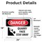 Signmission Quarry Face Stay Away, 24 in W x Rectangle, Vinyl Decal OS-2PACK-DS-D-1824-L-1890 - alternate 2